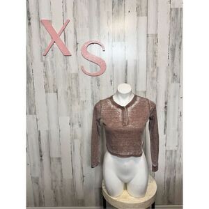 Brown crop top size XSmall